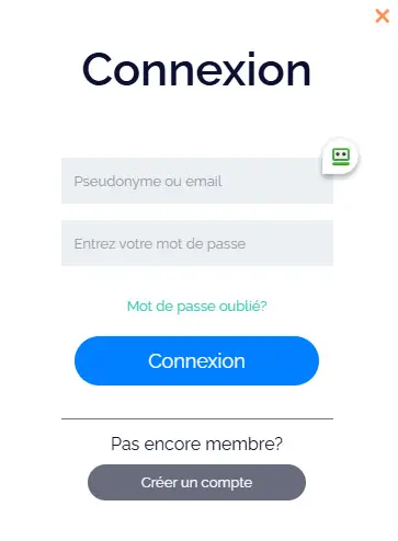 Connexion des membres du JACKPOT BOB CASINO