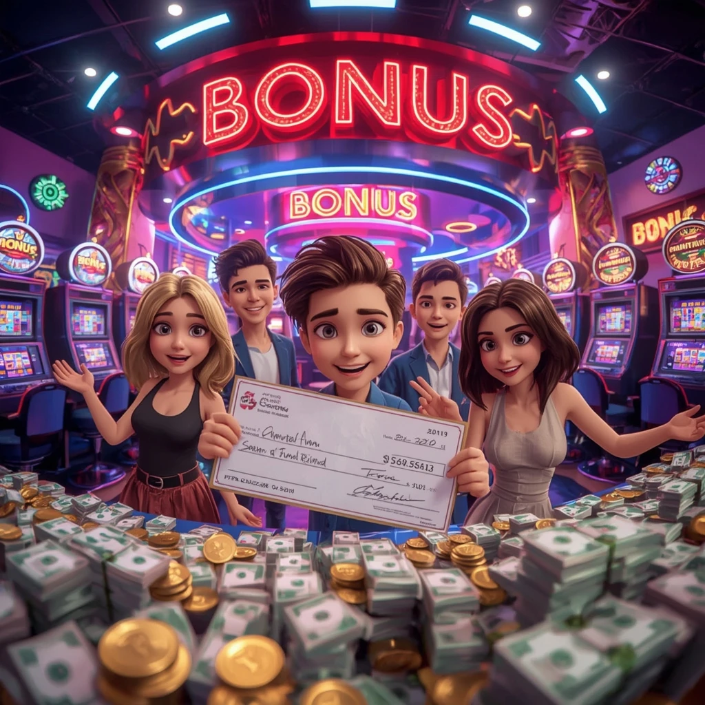 bonus dans les mains de l'homme au casino JACKPOT BOB CASINO